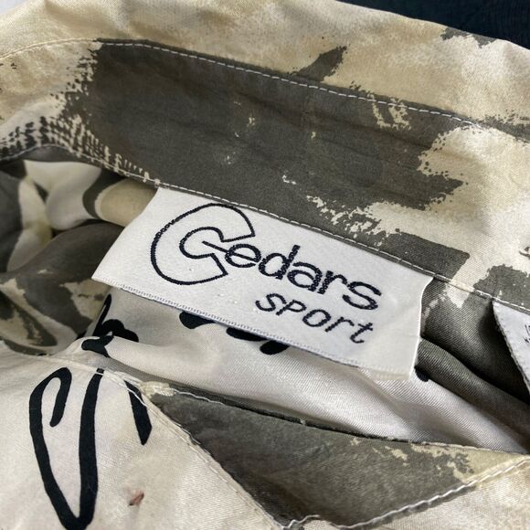 Vintage Cedars Sport Silk Men Shirt Medium Hollywood Stars Retro Novelty Disco - Picture 11 of 13